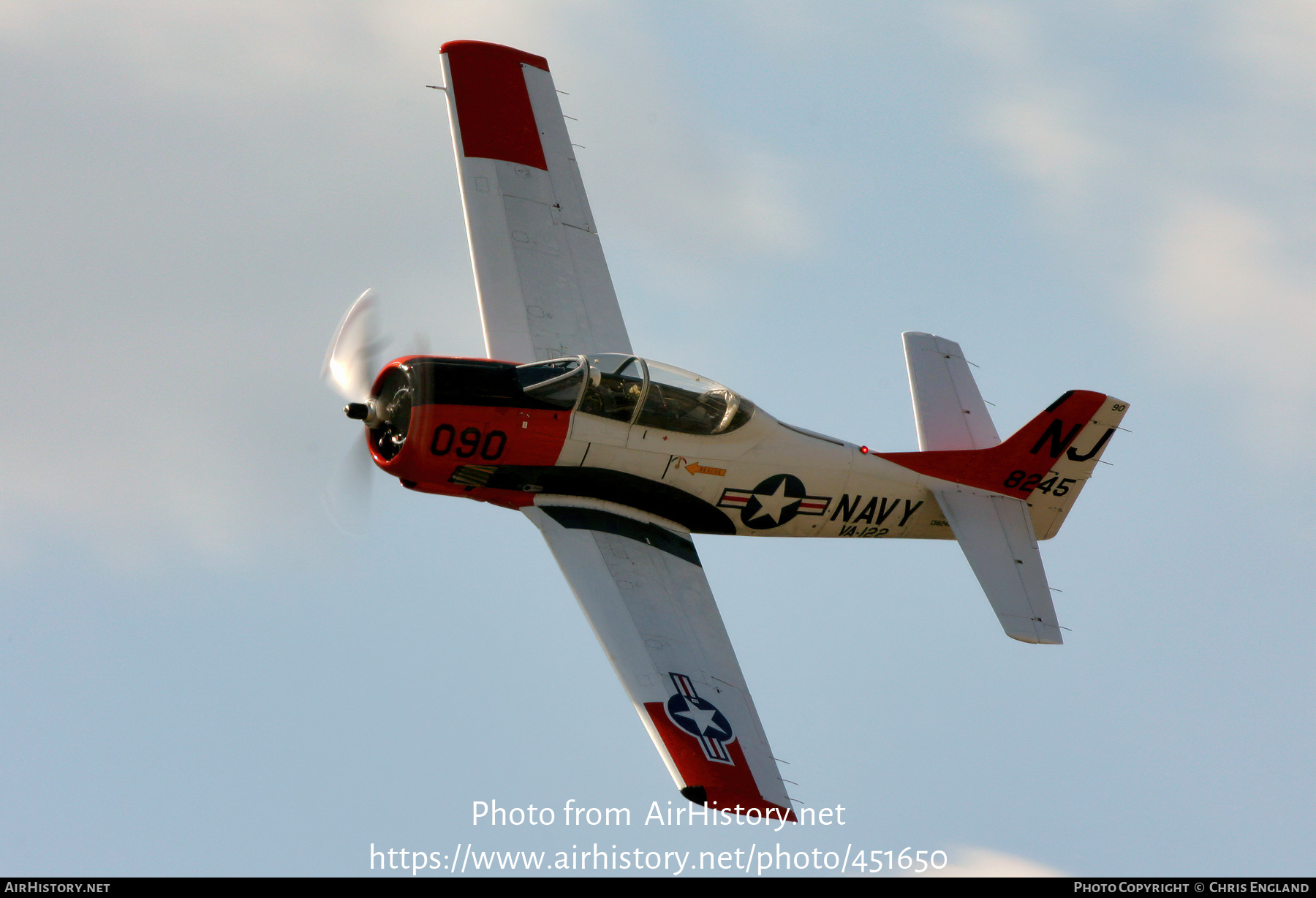 Aircraft Photo of N65491 / 138245 | North American T-28B Trojan | USA - Navy | AirHistory.net #451650