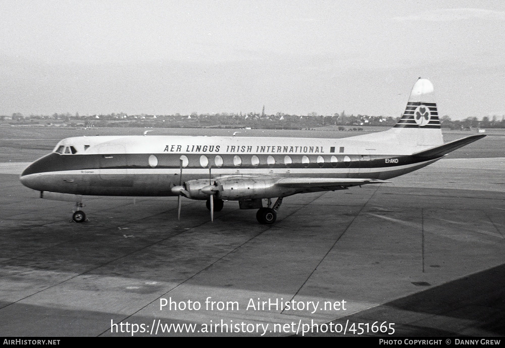 Aircraft Photo of EI-AKO | Vickers 808 Viscount | Aer Lingus - Irish International Airlines | AirHistory.net #451665