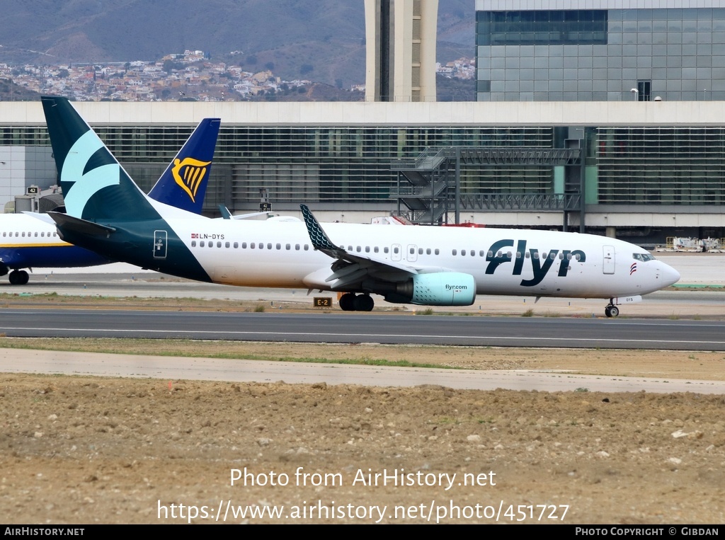 Aircraft Photo of LN-DYS | Boeing 737-8JP | Flyr | AirHistory.net #451727