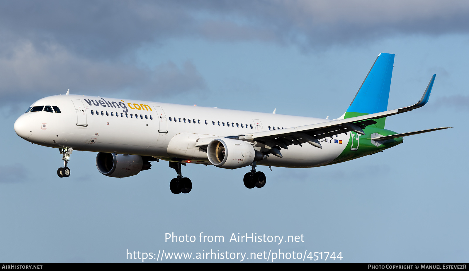 Aircraft Photo of EC-NLY | Airbus A321-211 | Vueling Airlines | AirHistory.net #451744