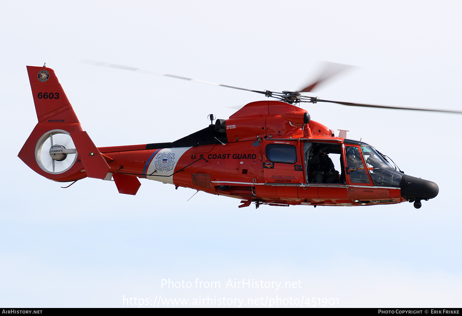 Aircraft Photo of 6603 | Aerospatiale MH-65D Dolphin | USA - Coast Guard | AirHistory.net #451901