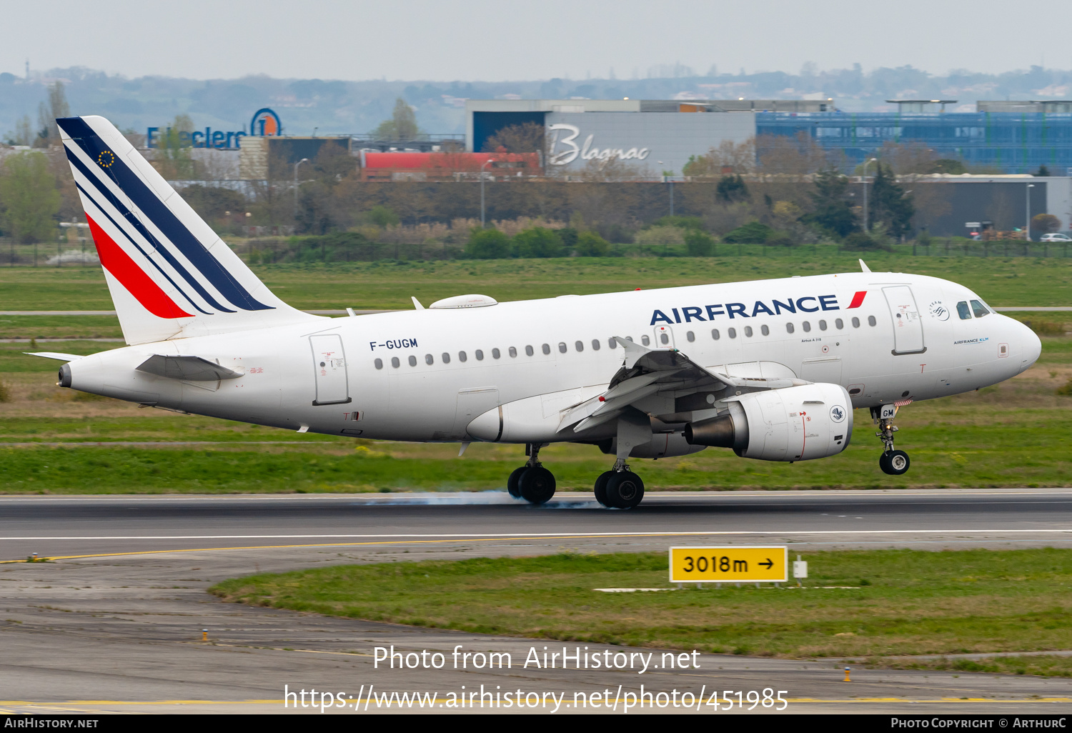 Aircraft Photo of F-GUGM | Airbus A318-111 | Air France | AirHistory.net #451985