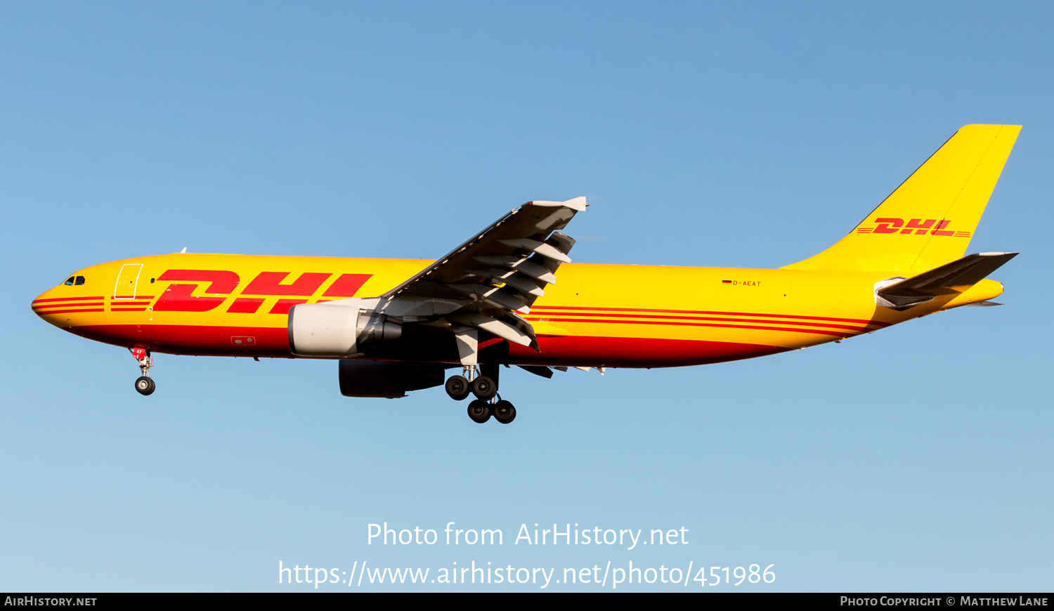 Aircraft Photo of D-AEAT | Airbus A300B4-622R(F) | DHL International | AirHistory.net #451986