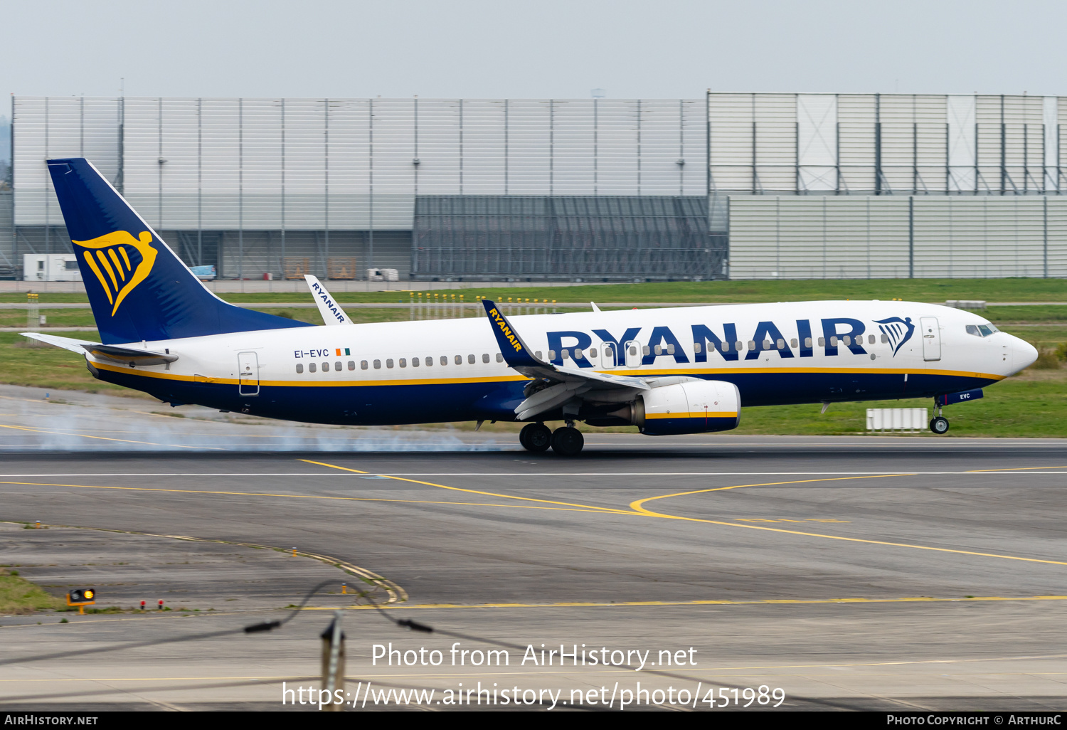 Aircraft Photo of EI-EVC | Boeing 737-8AS | Ryanair | AirHistory.net #451989