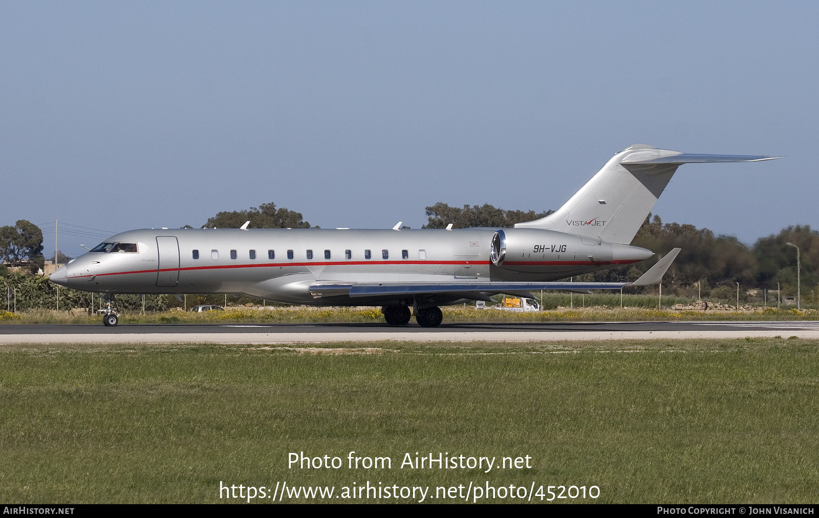 Aircraft Photo of 9H-VJG | Bombardier Global 6000 (BD-700-1A10) | VistaJet | AirHistory.net #452010