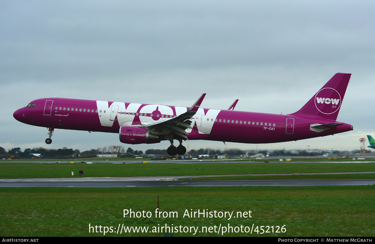 Aircraft Photo of TF-CAT | Airbus A321-211 | WOW Air | AirHistory.net #452126