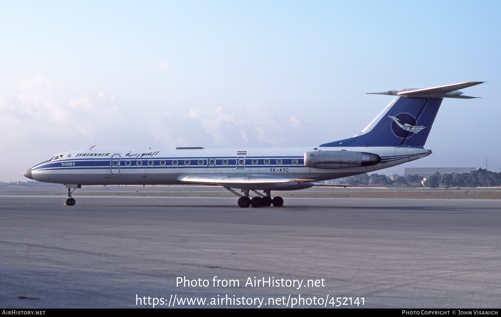 Aircraft Photo of YK-AYC | Tupolev Tu-134B-3 | Syrian Air | AirHistory.net #452141