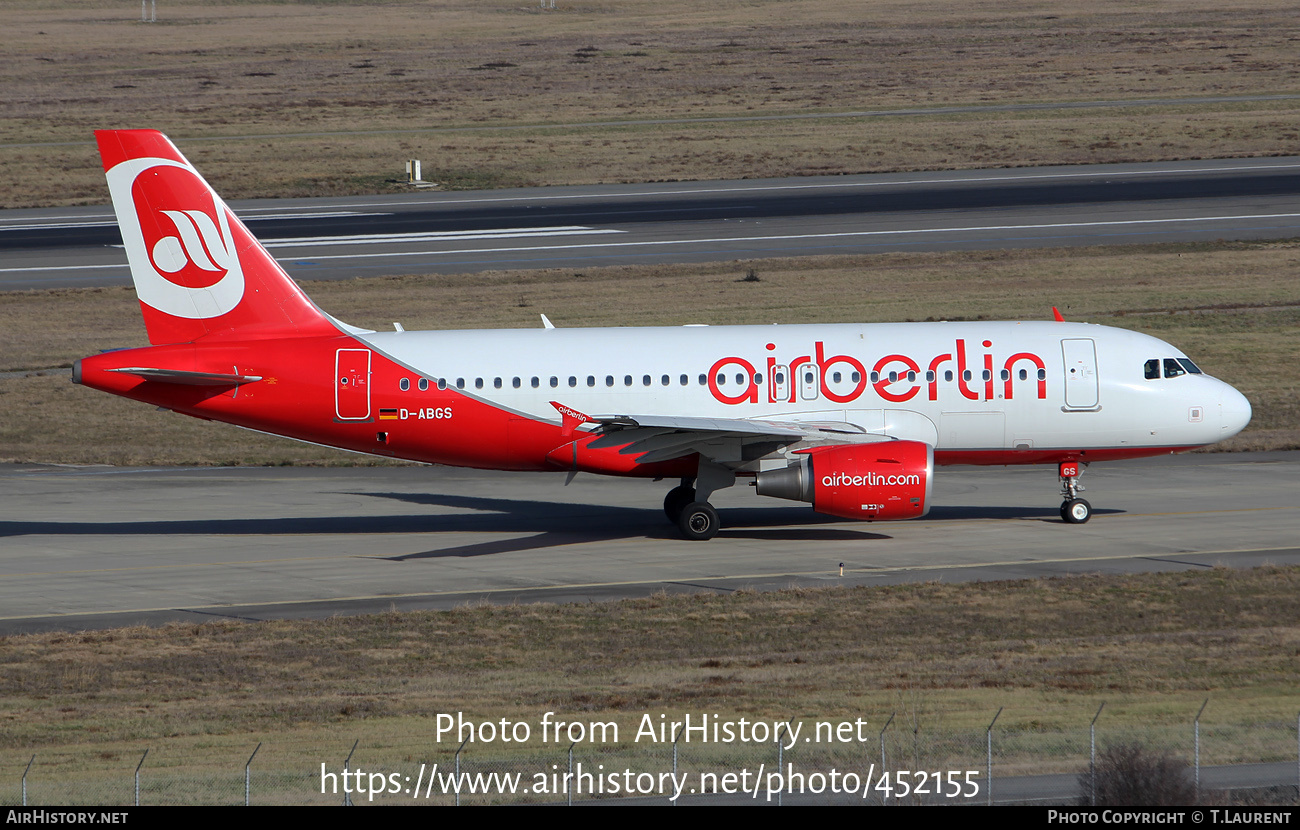 Aircraft Photo of D-ABGS | Airbus A319-112 | Air Berlin | AirHistory.net #452155