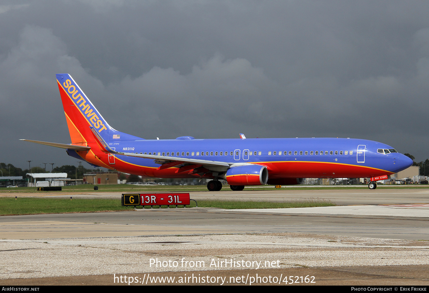 Aircraft Photo of N8311Q | Boeing 737-8H4 | Southwest Airlines | AirHistory.net #452162