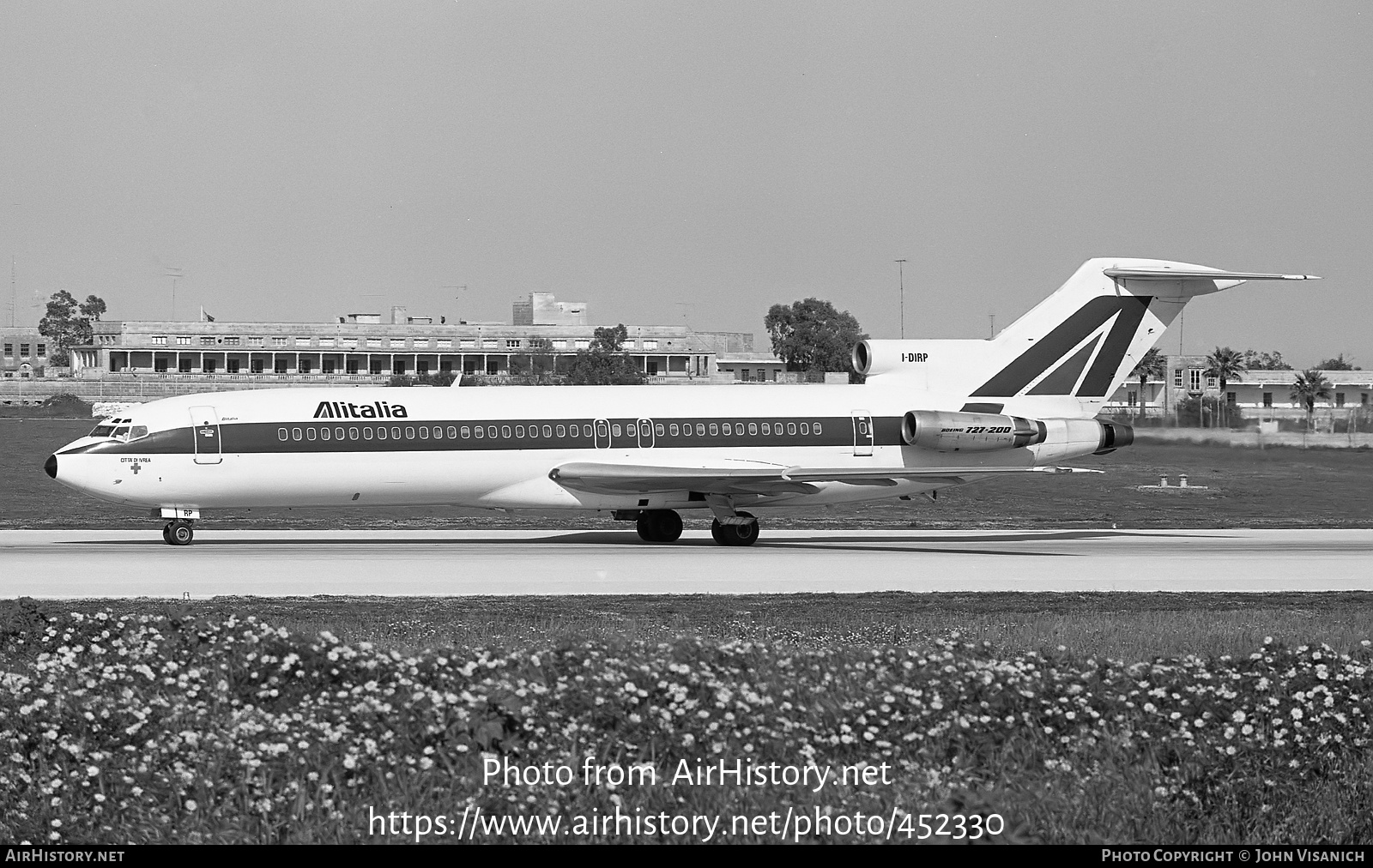 Aircraft Photo of I-DIRP | Boeing 727-243/Adv | Alitalia | AirHistory.net #452330