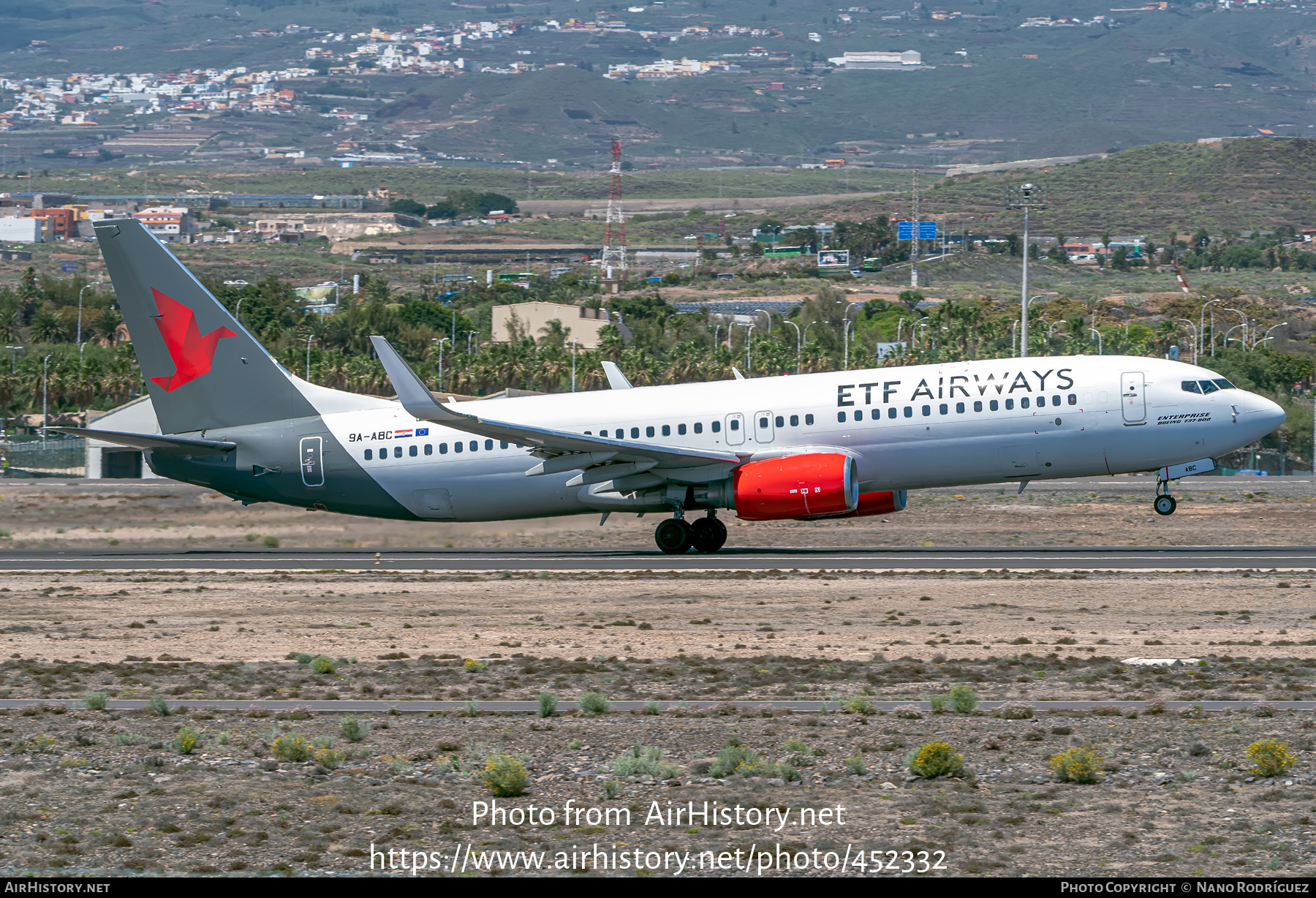 Aircraft Photo of 9A-ABC | Boeing 737-8Q8 | ETF Airways | AirHistory.net #452332