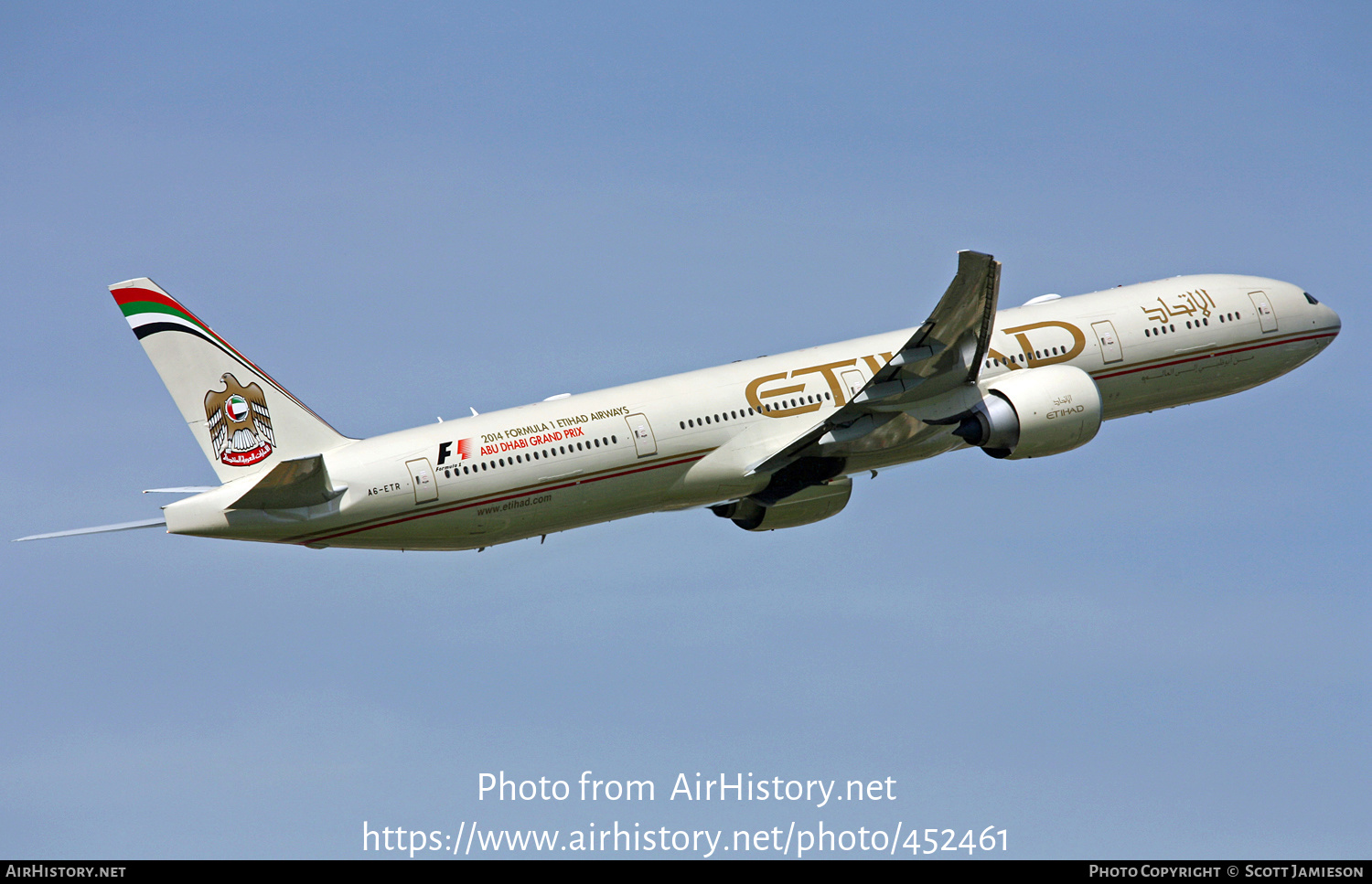 Aircraft Photo of A6-ETR | Boeing 777-3FX/ER | Etihad Airways | AirHistory.net #452461