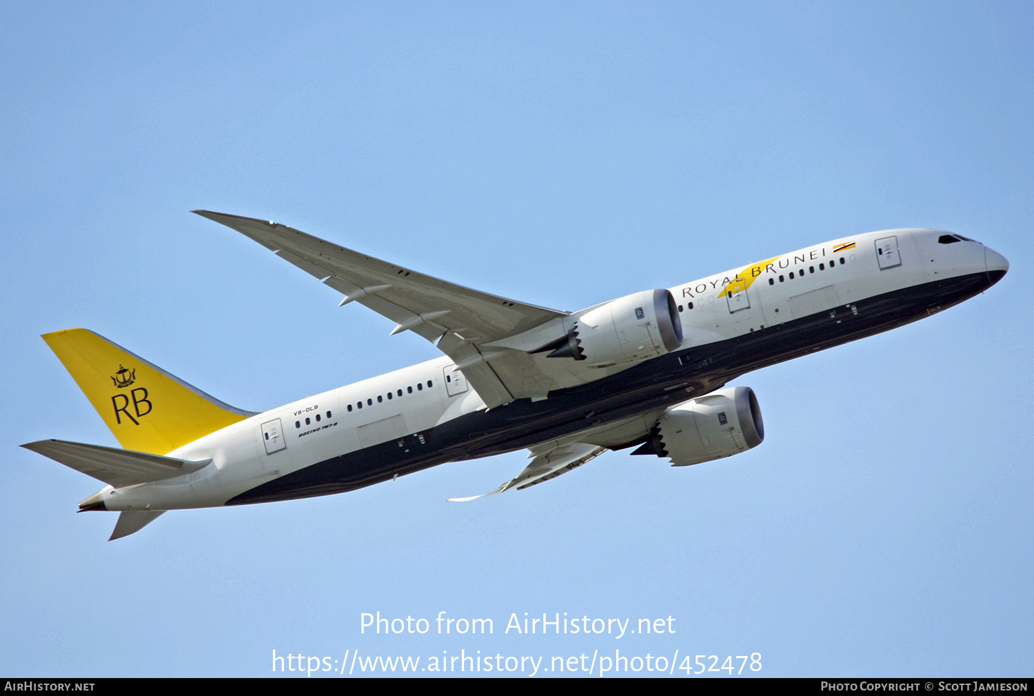 Aircraft Photo of V8-DLB | Boeing 787-8 Dreamliner | Royal Brunei Airlines | AirHistory.net #452478