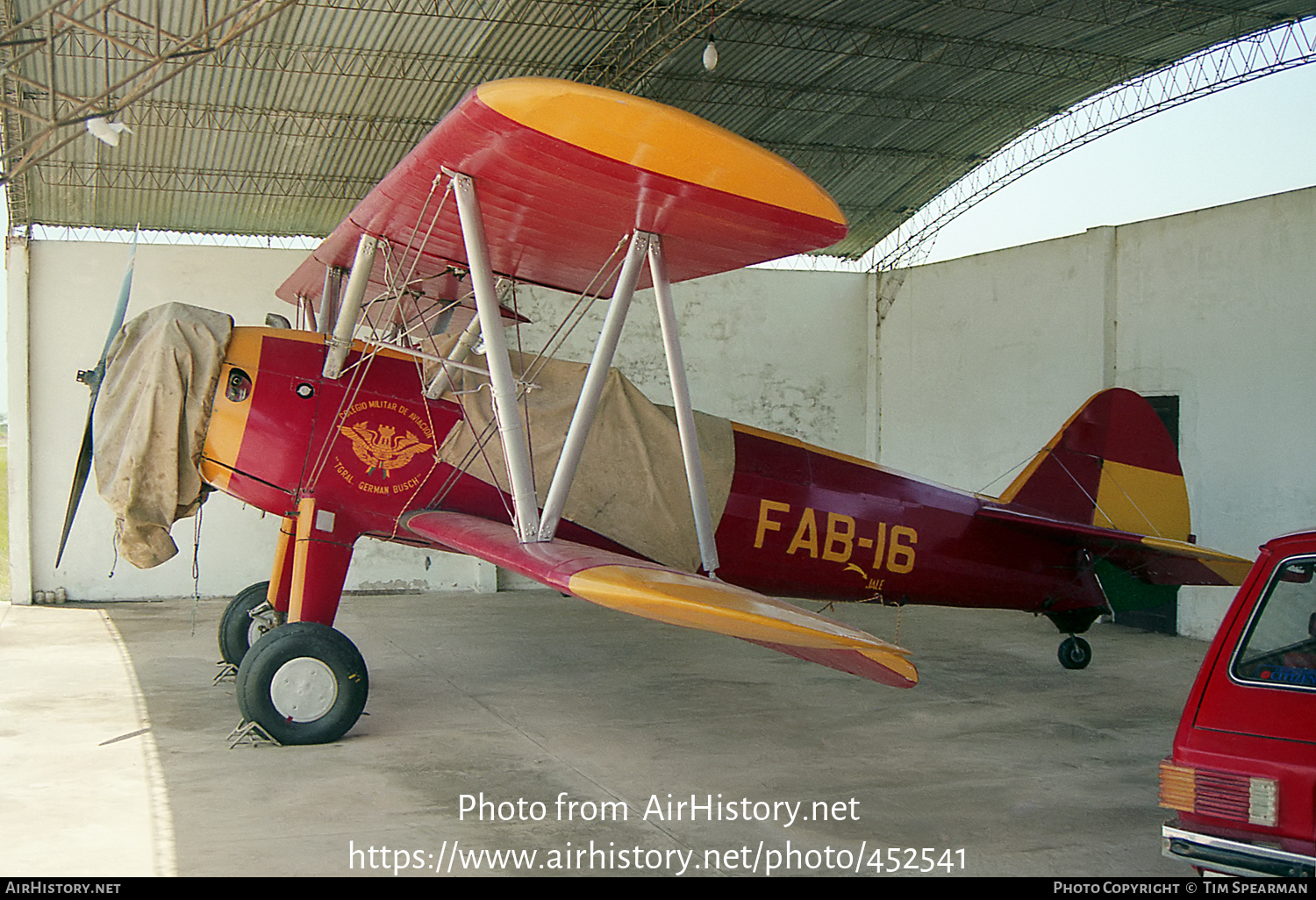 Aircraft Photo of FAB-16 | Boeing PT-17 Kaydet (A75N1) | Bolivia - Air Force | AirHistory.net #452541