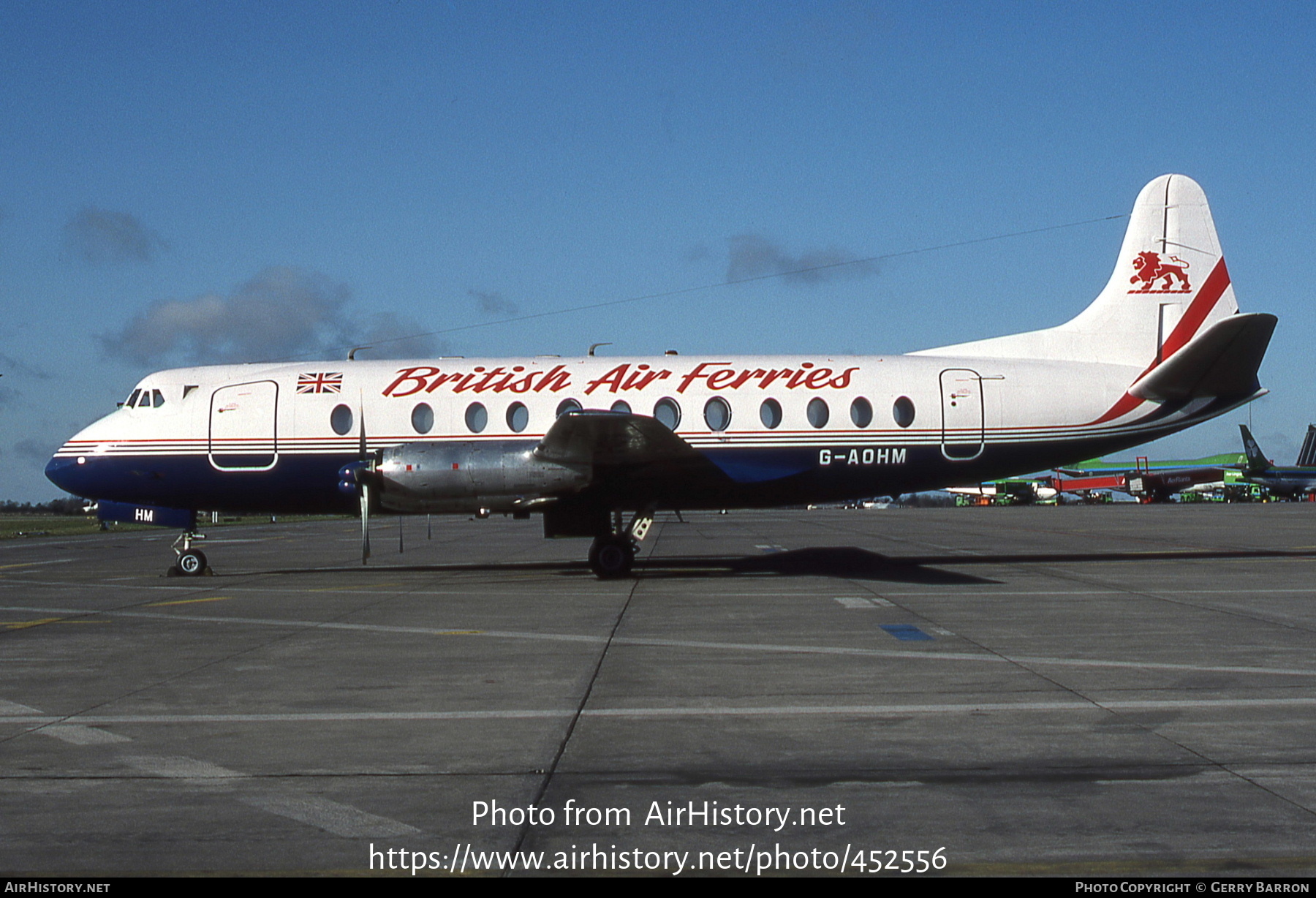 Aircraft Photo of G-AOHM | Vickers 802 Viscount | British Air Ferries - BAF | AirHistory.net #452556