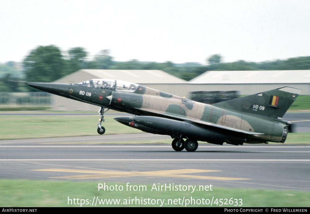 Aircraft Photo of BD09 | Dassault Mirage 5BD | Belgium - Air Force | AirHistory.net #452633