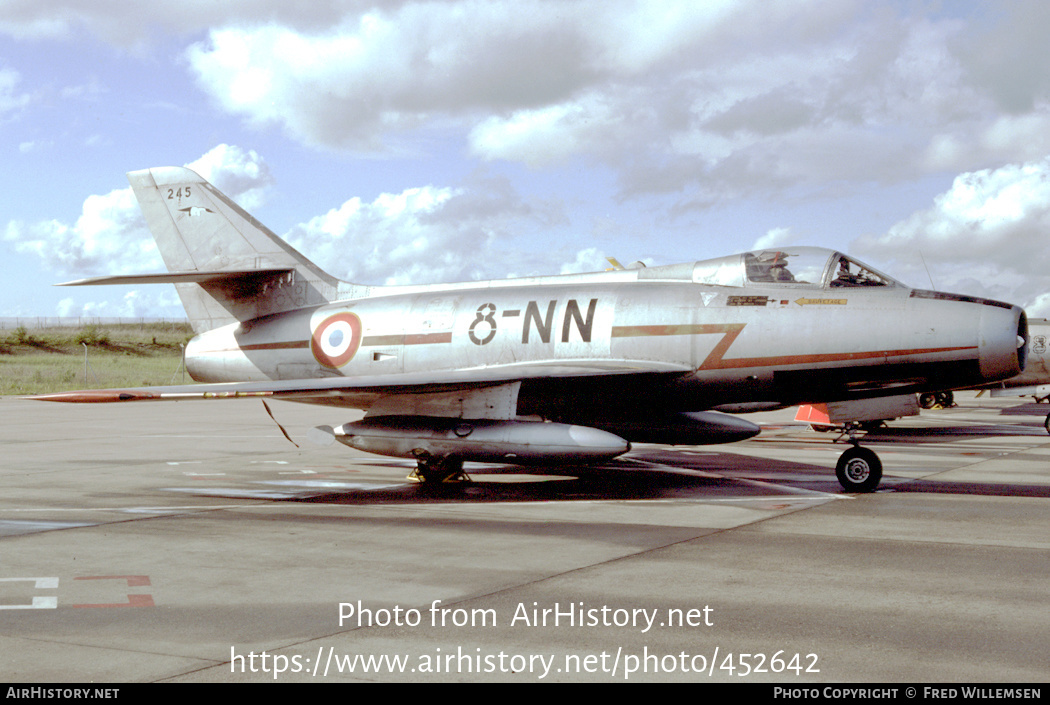 Aircraft Photo of 245 | Dassault MD-454 Mystere IV A | France - Air Force | AirHistory.net #452642