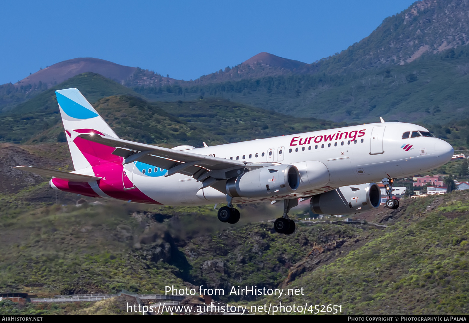 Aircraft Photo of D-AGWA | Airbus A319-132 | Eurowings | AirHistory.net #452651