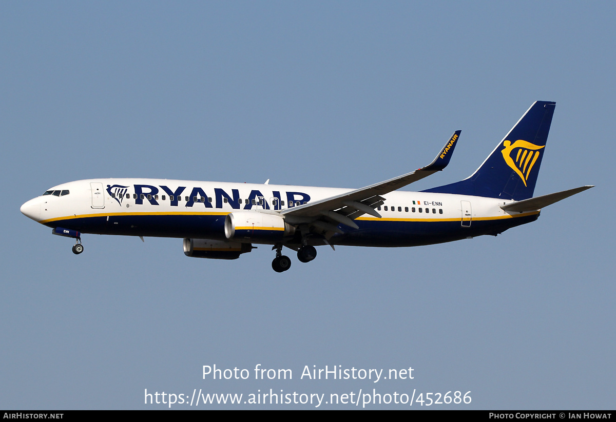 Aircraft Photo of EI-ENN | Boeing 737-8AS | Ryanair | AirHistory.net #452686