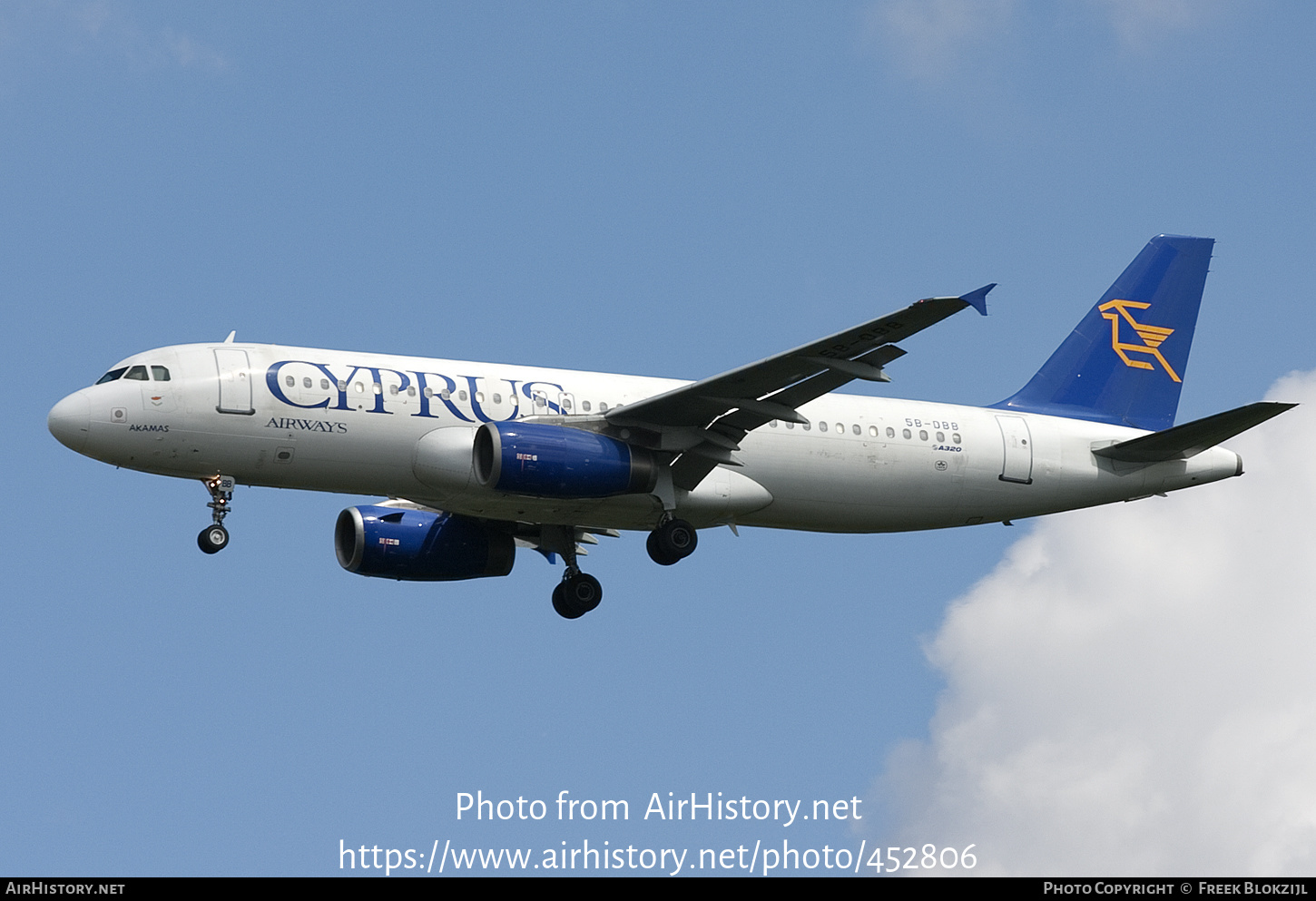 Aircraft Photo of 5B-DBB | Airbus A320-231 | Cyprus Airways | AirHistory.net #452806
