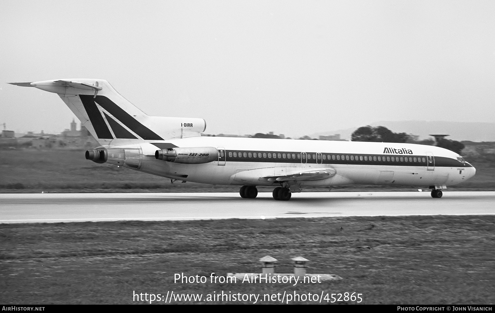 Aircraft Photo of I-DIRR | Boeing 727-243/Adv | Alitalia | AirHistory.net #452865