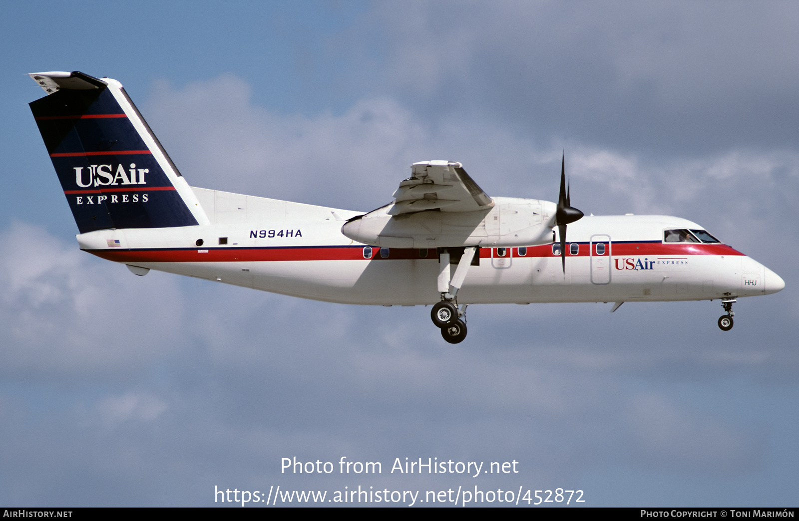 Aircraft Photo of N994HA | De Havilland Canada DHC-8-202 Dash 8 | USAir Express | AirHistory.net #452872