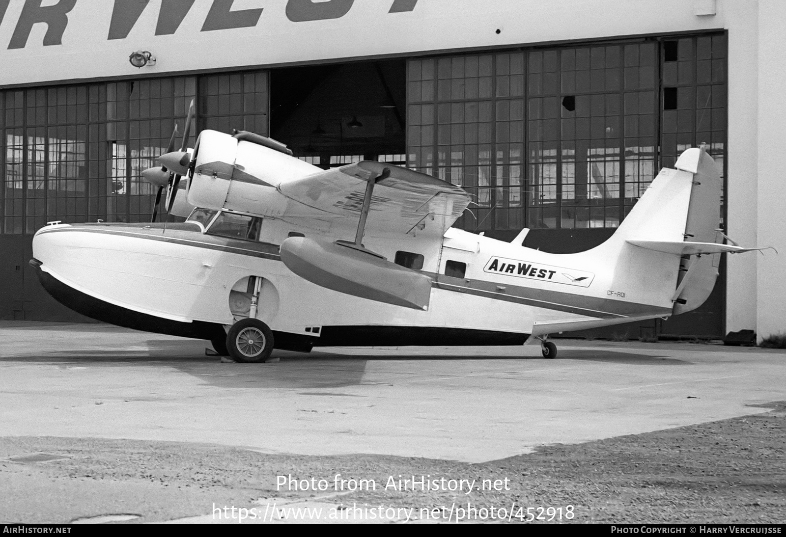 Aircraft Photo of CF-RQI | Grumman JRF-6B Goose | AirWest Airlines | AirHistory.net #452918