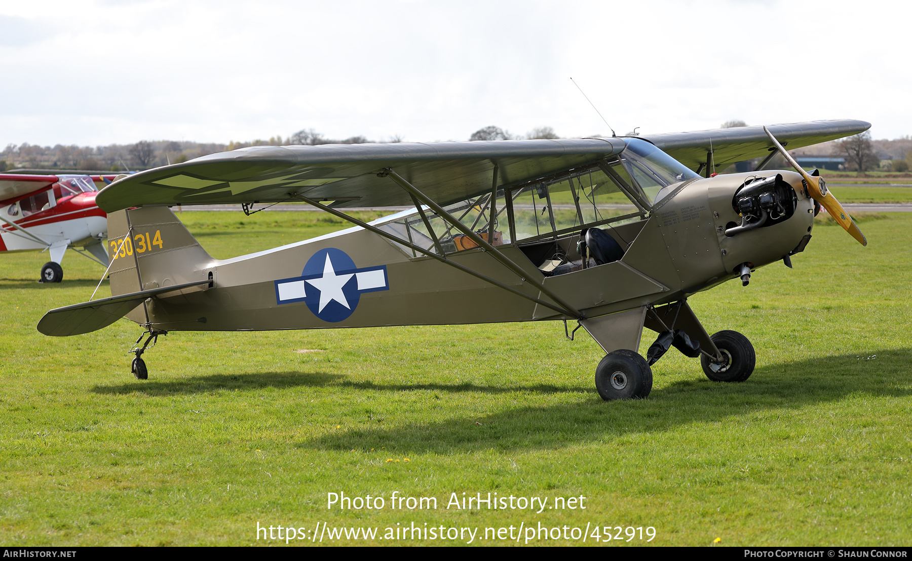 Aircraft Photo of G-BAET / 330314 | Piper L-4 Cub (O-59/J-3C-65D) | USA - Air Force | AirHistory.net #452919