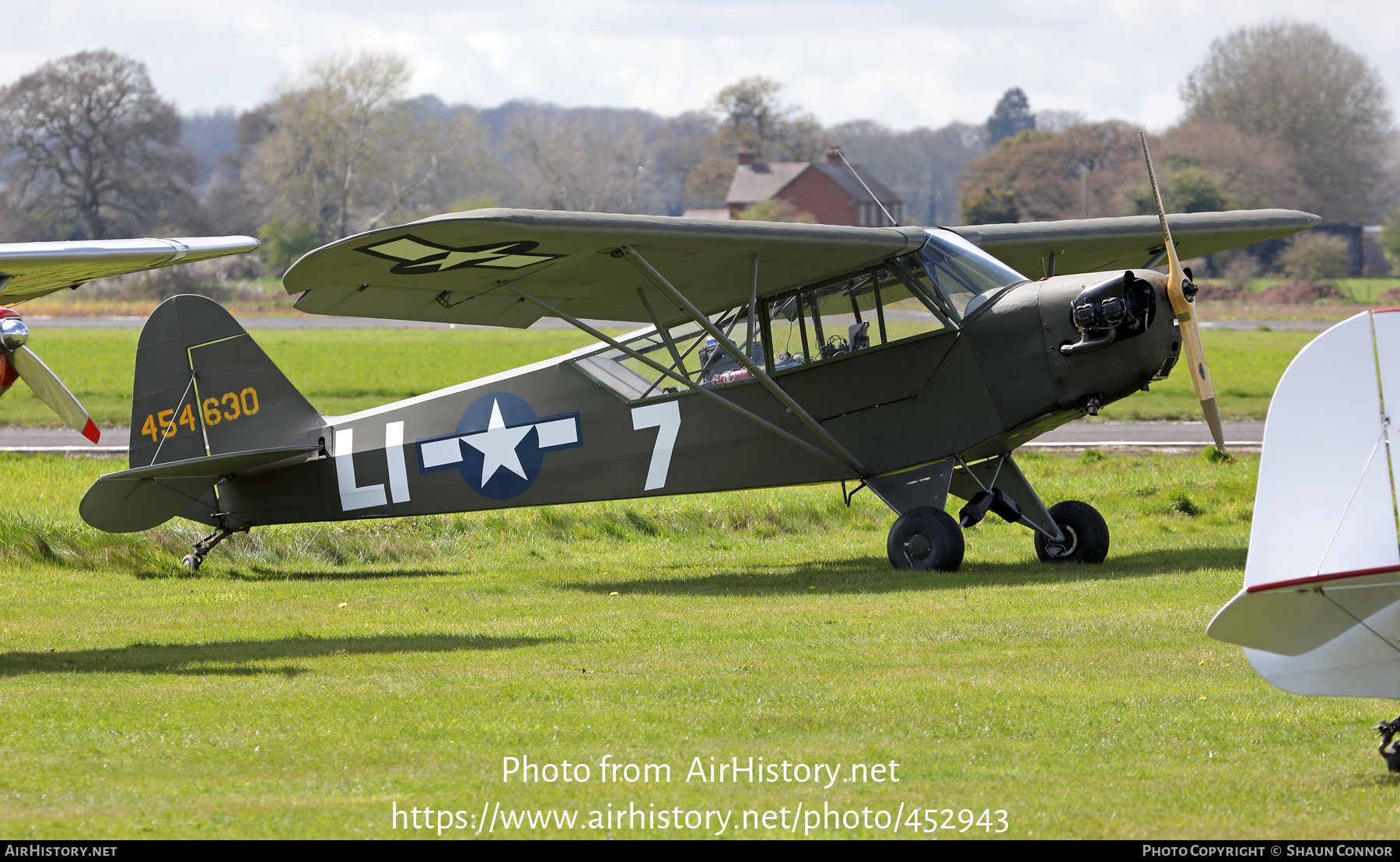 Aircraft Photo of G-BDOL / 454630 | Piper L-4J Grasshopper (J-3C-65) | USA - Air Force | AirHistory.net #452943