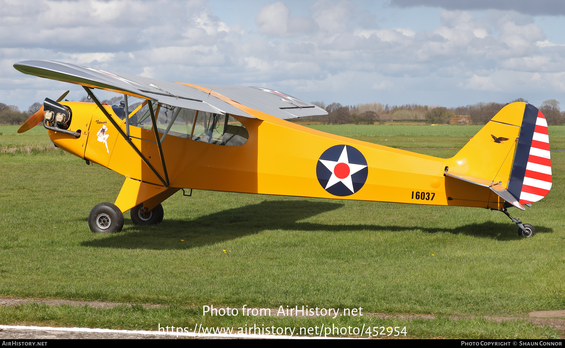 Aircraft Photo of G-BSFD / 16037 | Piper J-3C-65 Cub | USA - Air Force | AirHistory.net #452954