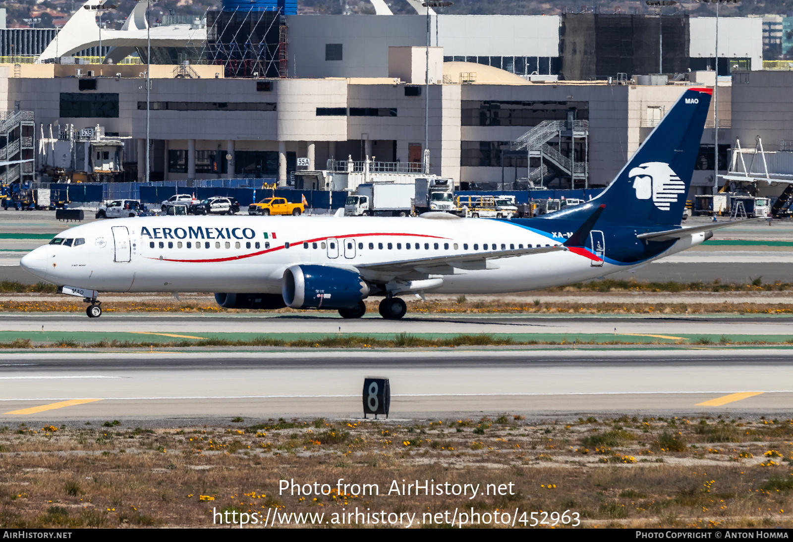 Aircraft Photo of XA-MAO | Boeing 737-8 Max 8 | AeroMéxico | AirHistory.net #452963