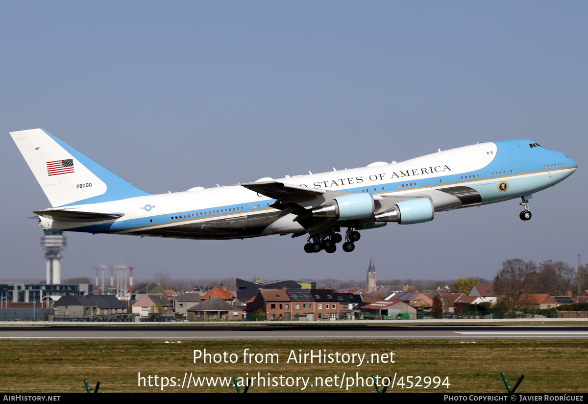 Aircraft Photo of 82-8000 | Boeing VC-25A | USA - Air Force | AirHistory.net #452994