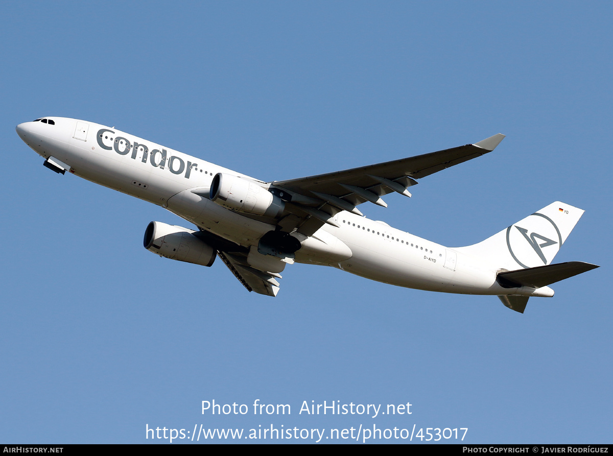 Aircraft Photo of D-AIYD | Airbus A330-243 | Condor Flugdienst | AirHistory.net #453017