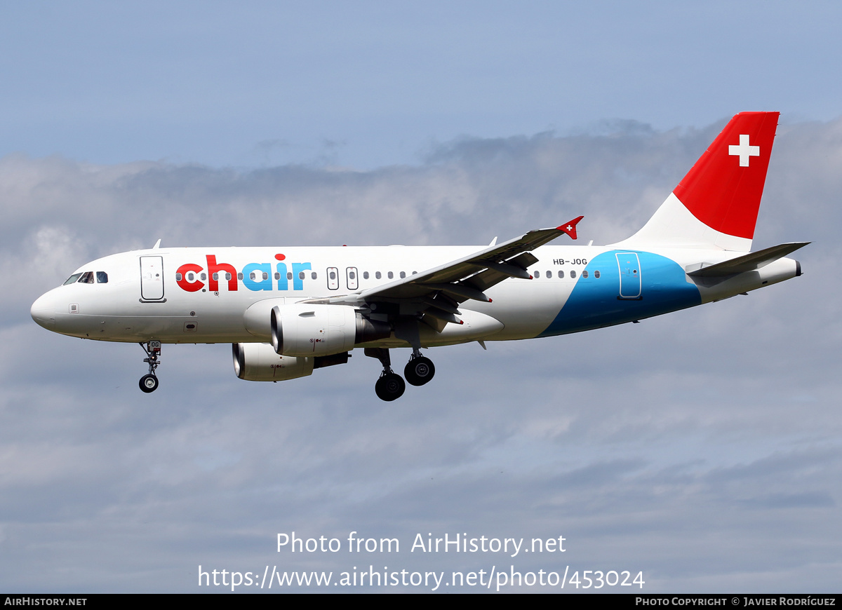 Aircraft Photo of HB-JOG | Airbus A319-112 | Chair Airlines | AirHistory.net #453024