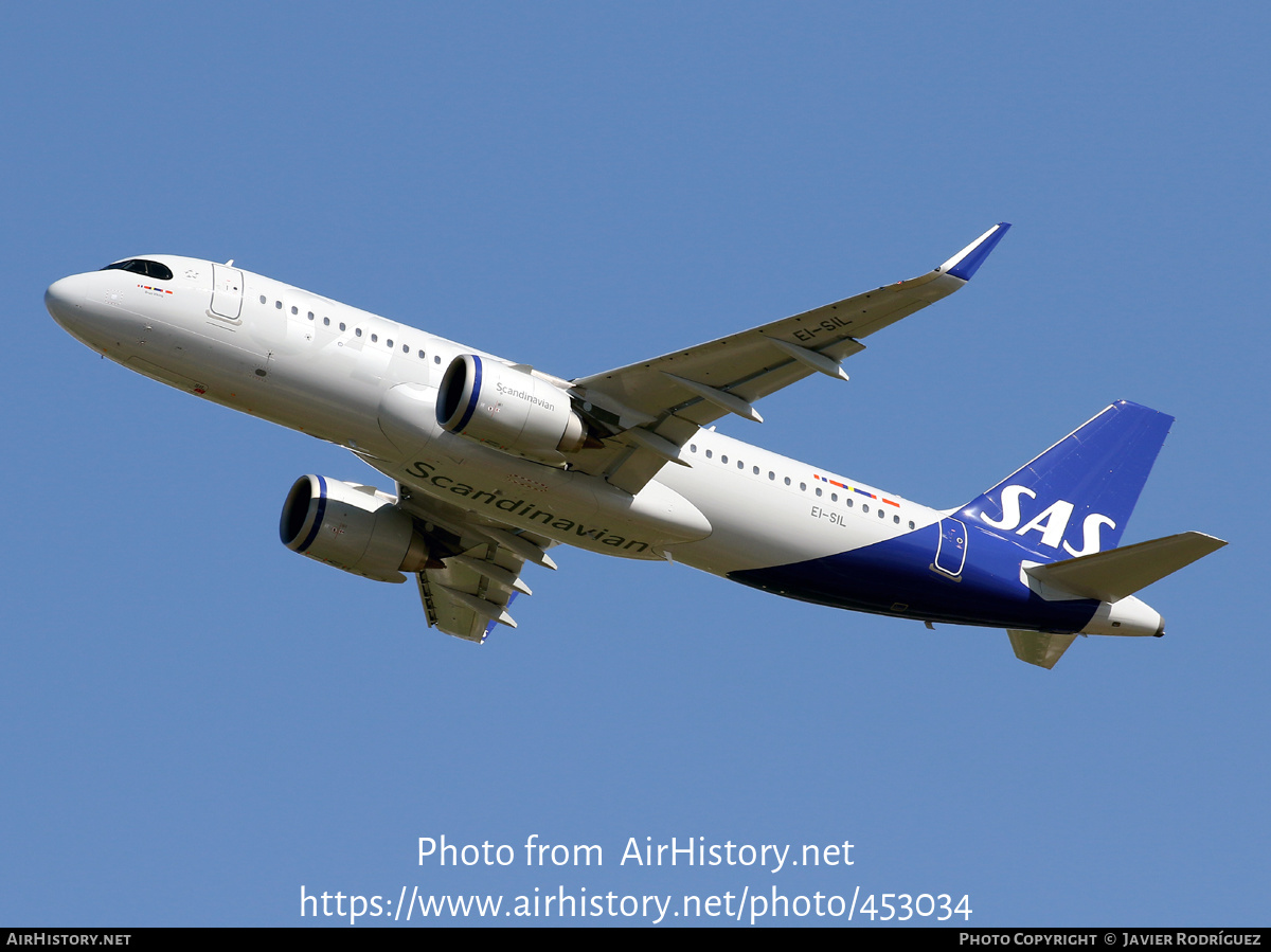 Aircraft Photo of EI-SIL | Airbus A320-251N | Scandinavian Airlines - SAS | AirHistory.net #453034