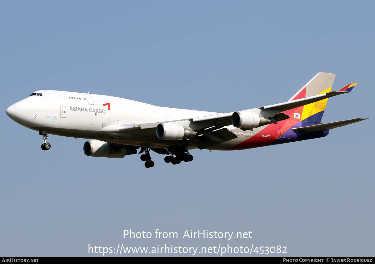 Aircraft Photo of HL7620 | Boeing 747-419(BDSF) | Asiana Airlines Cargo | AirHistory.net #453082