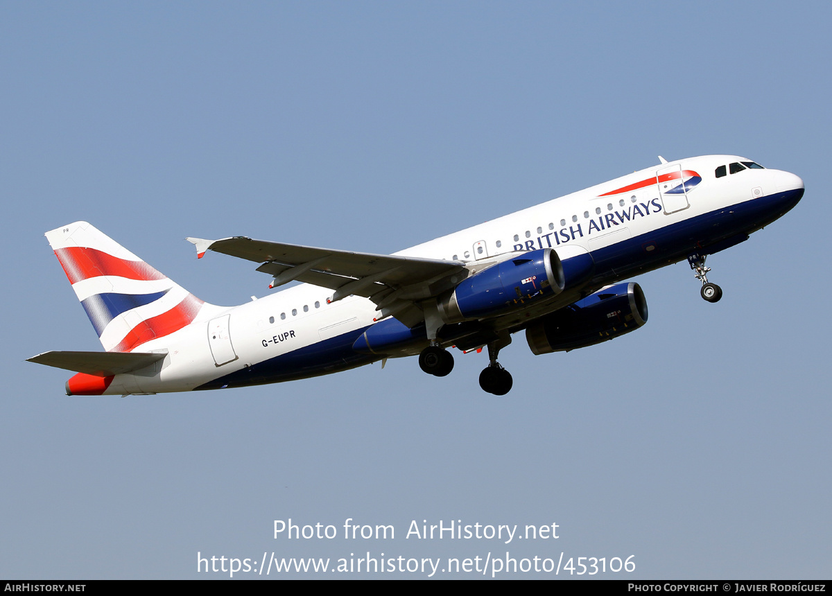 Aircraft Photo of G-EUPR | Airbus A319-131 | British Airways | AirHistory.net #453106