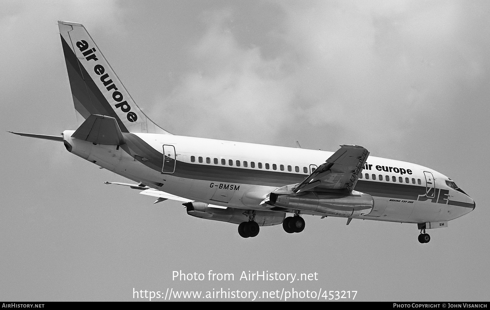 Aircraft Photo of G-BMSM | Boeing 737-2S3/Adv | Air Europe | AirHistory.net #453217