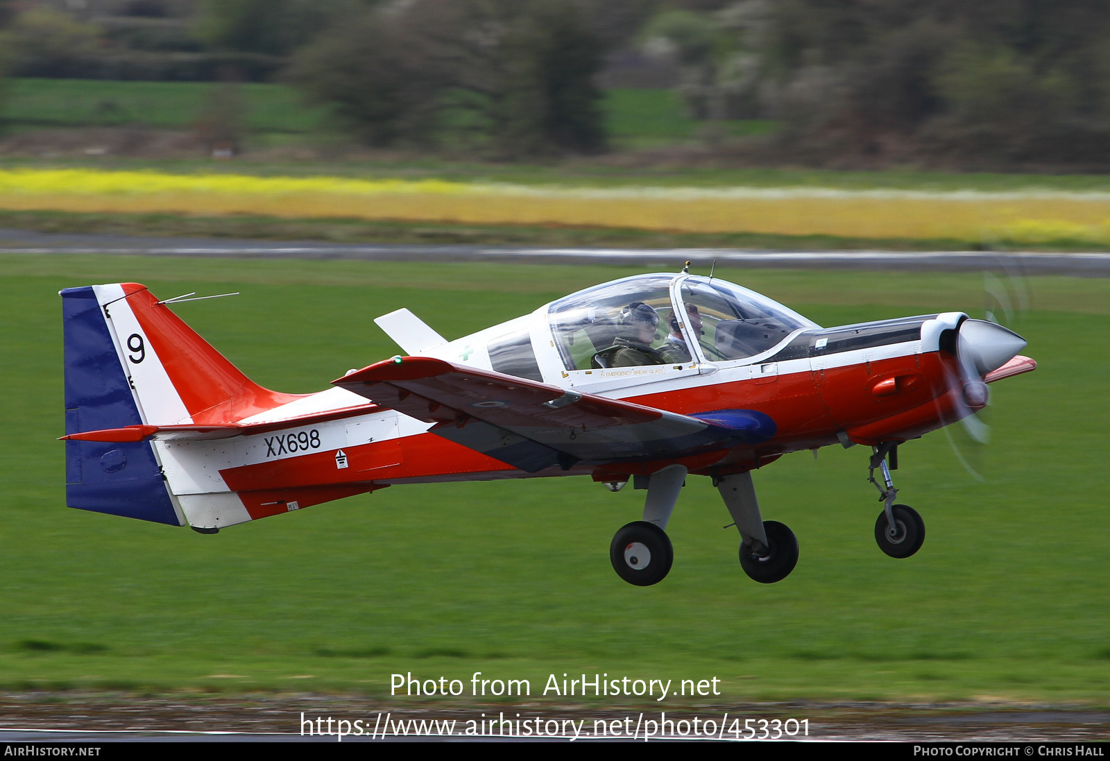 Aircraft Photo of G-BZME / XX698 | Scottish Aviation Bulldog 120/121 | UK - Air Force | AirHistory.net #453301