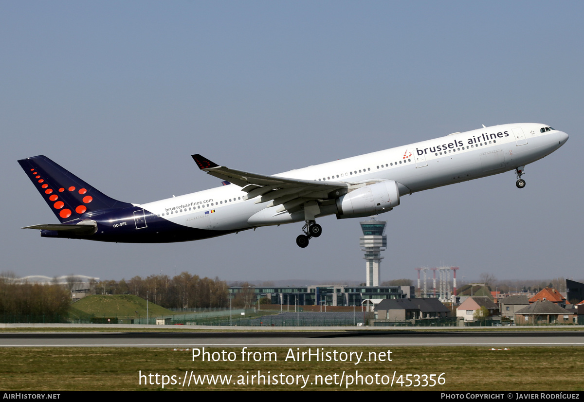 Aircraft Photo of OO-SFE | Airbus A330-343E | Brussels Airlines | AirHistory.net #453356