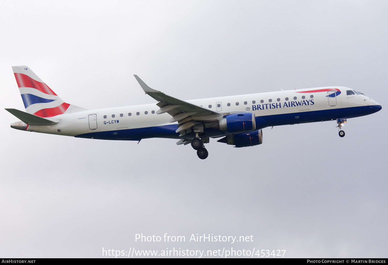 Aircraft Photo of G-LCYW | Embraer 190SR (ERJ-190-100SR) | British Airways | AirHistory.net #453427