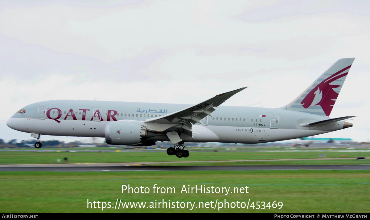 Aircraft Photo of A7-BCV | Boeing 787-8 Dreamliner | Qatar Airways | AirHistory.net #453469