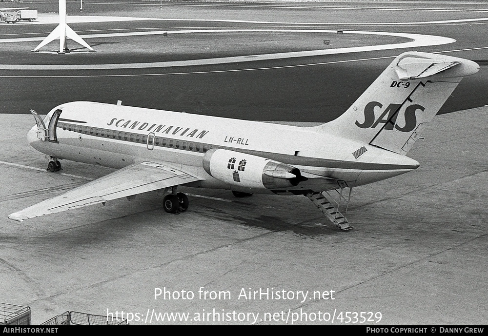 Aircraft Photo of LN-RLL | McDonnell Douglas DC-9-21 | Scandinavian Airlines - SAS | AirHistory.net #453529