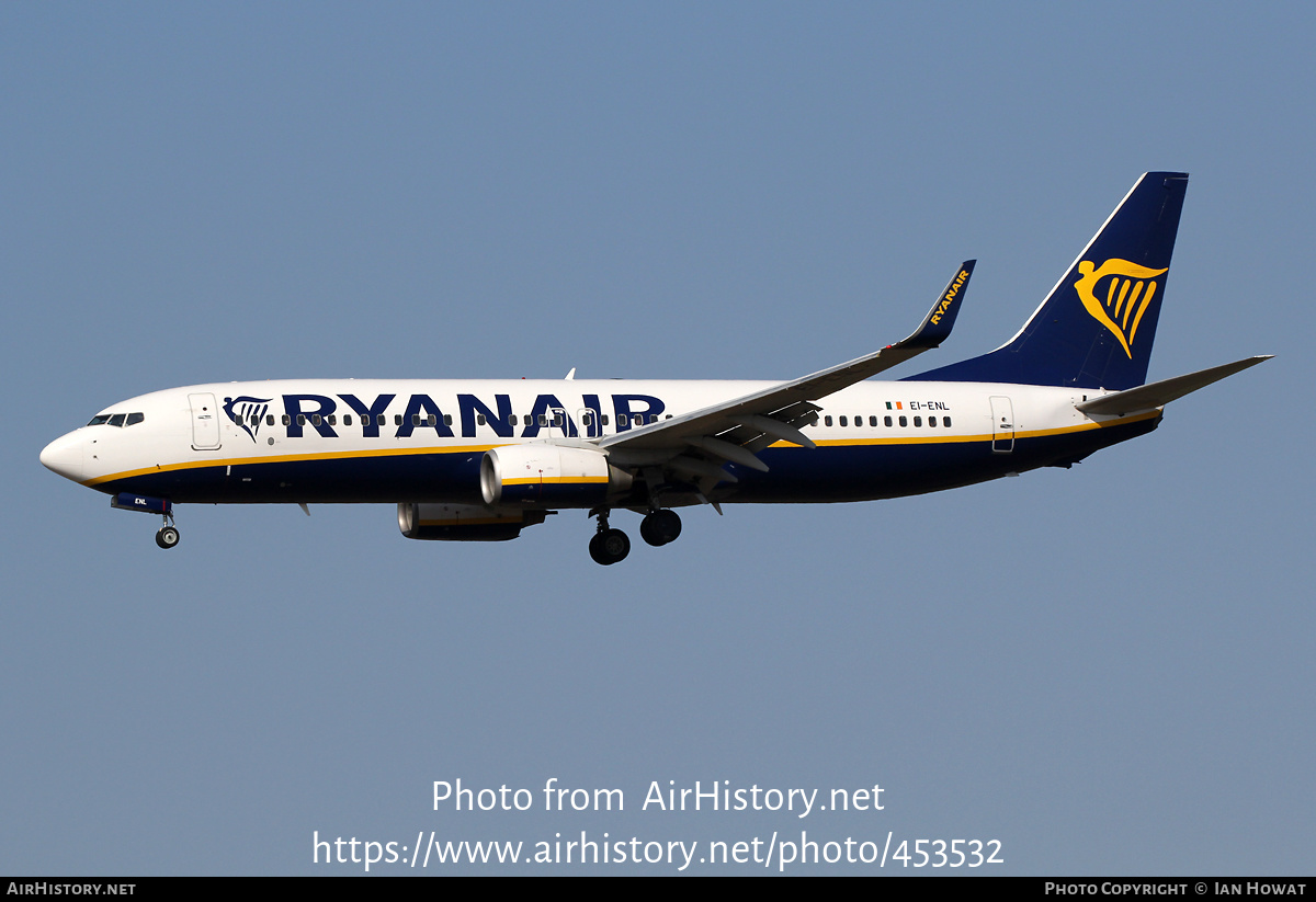 Aircraft Photo of EI-ENL | Boeing 737-8AS | Ryanair | AirHistory.net #453532