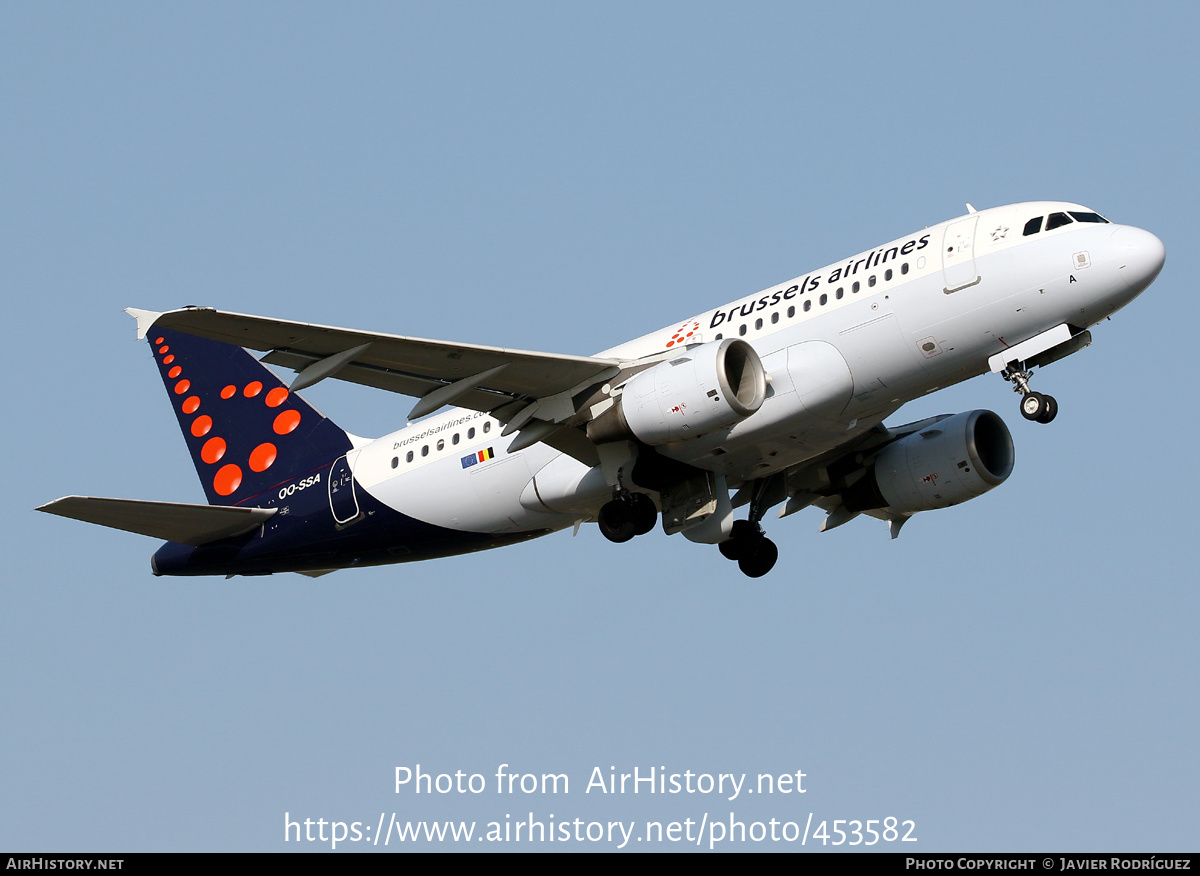 Aircraft Photo of OO-SSA | Airbus A319-111 | Brussels Airlines | AirHistory.net #453582