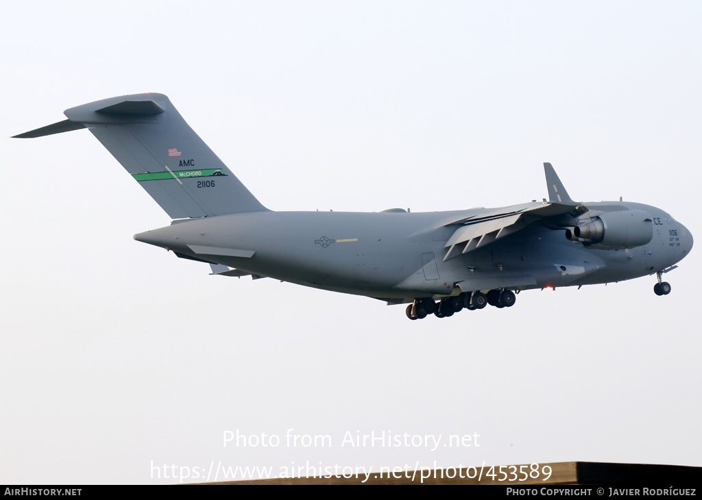 Aircraft Photo of 02-1106 / 21106 | Boeing C-17A Globemaster III | USA - Air Force | AirHistory.net #453589