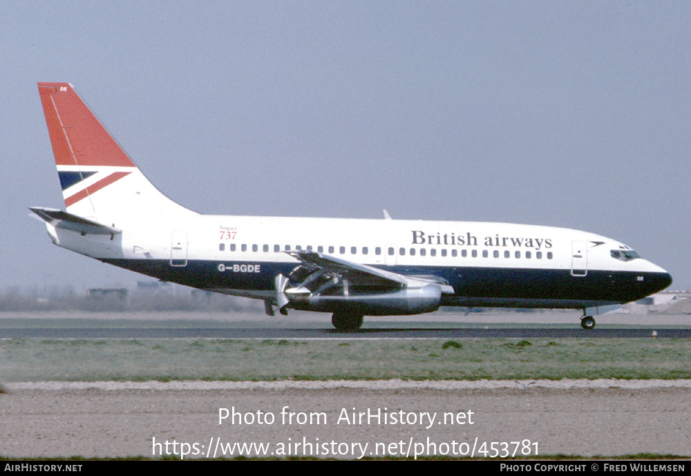 Aircraft Photo of G-BGDE | Boeing 737-236/Adv | British Airways | AirHistory.net #453781