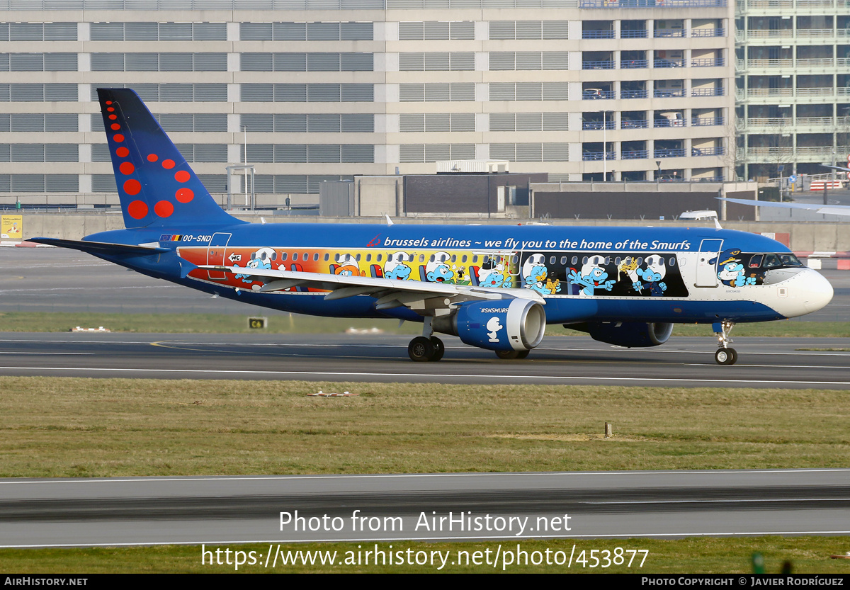 Aircraft Photo of OO-SND | Airbus A320-214 | Brussels Airlines | AirHistory.net #453877