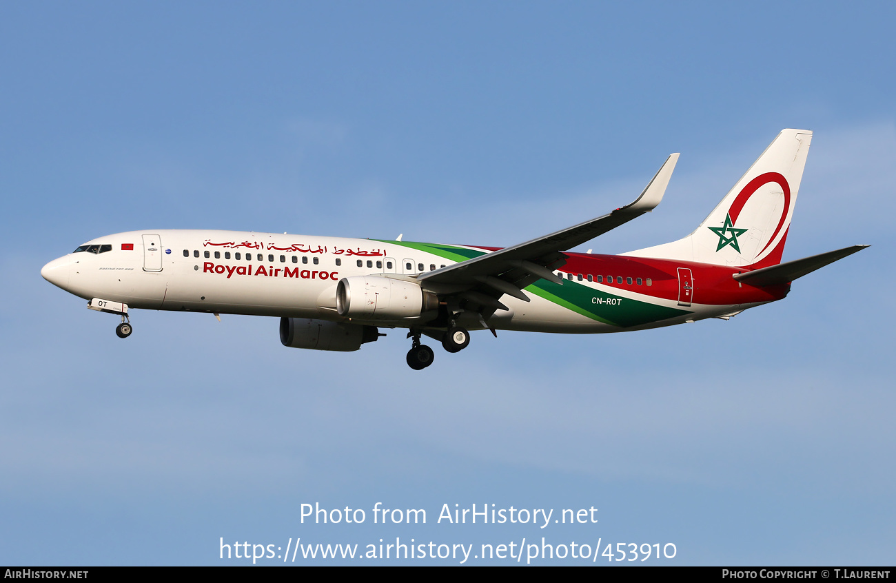 Aircraft Photo of CN-ROT | Boeing 737-8B6 | Royal Air Maroc - RAM | AirHistory.net #453910