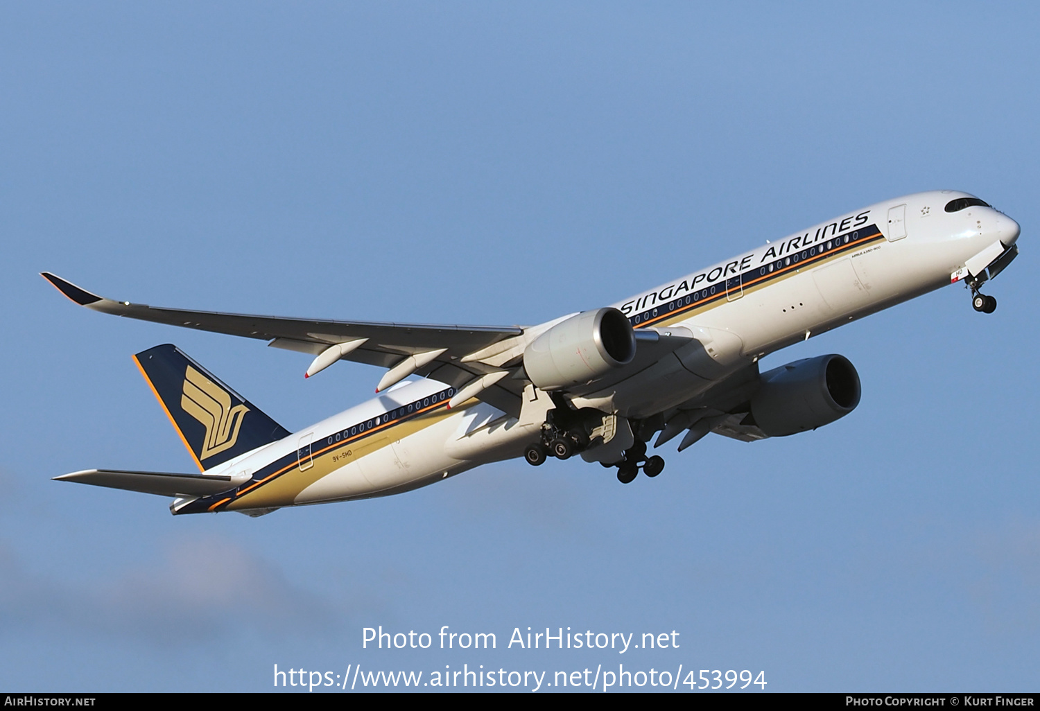 Aircraft Photo of 9V-SHD | Airbus A350-941 | Singapore Airlines | AirHistory.net #453994